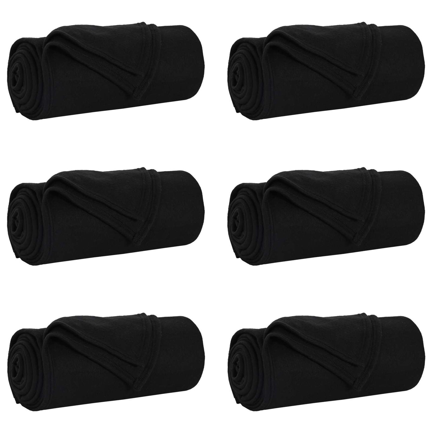 Mesti antklodės 6 pcs Juoda 270 x 240 cm Flysas