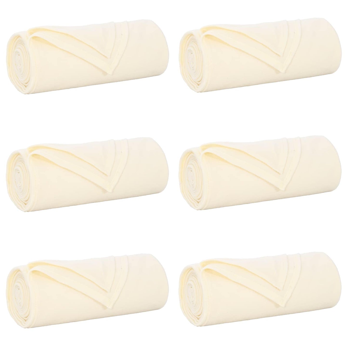 Mesti antklodės 6 pcs Kreminė 170 x 130 cm Flysas