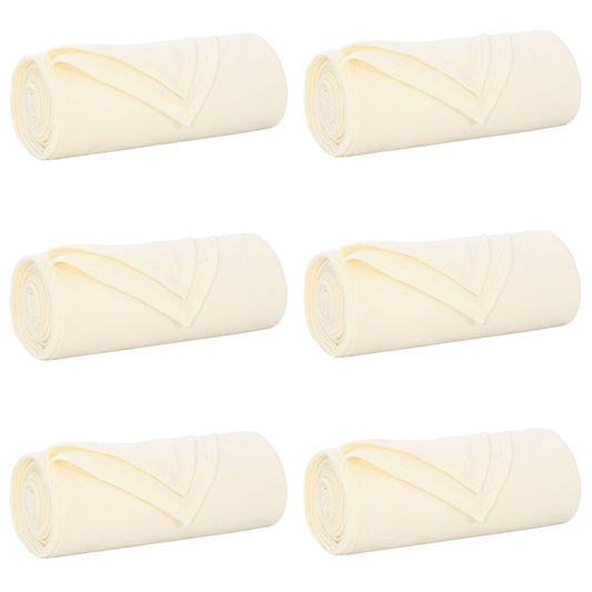 Mesti antklodės 6 pcs Kreminė 200 x 150 cm Flysas