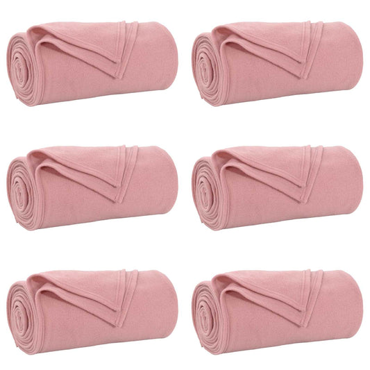 Mesti antklodės 6 pcs Rožinė 200 x 150 cm Flysas