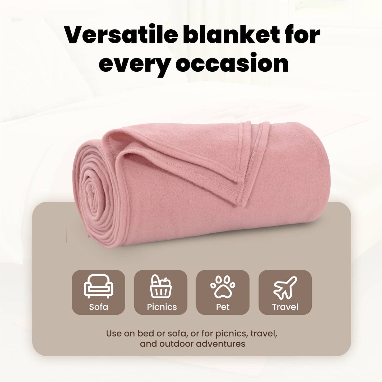 Mesti antklodės 6 pcs Rožinė 270 x 240 cm Flysas