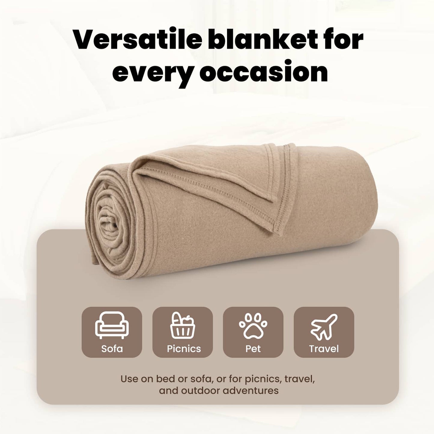 Mesti antklodės 24 pcs Kupranugario 270 x 240 cm Flysas
