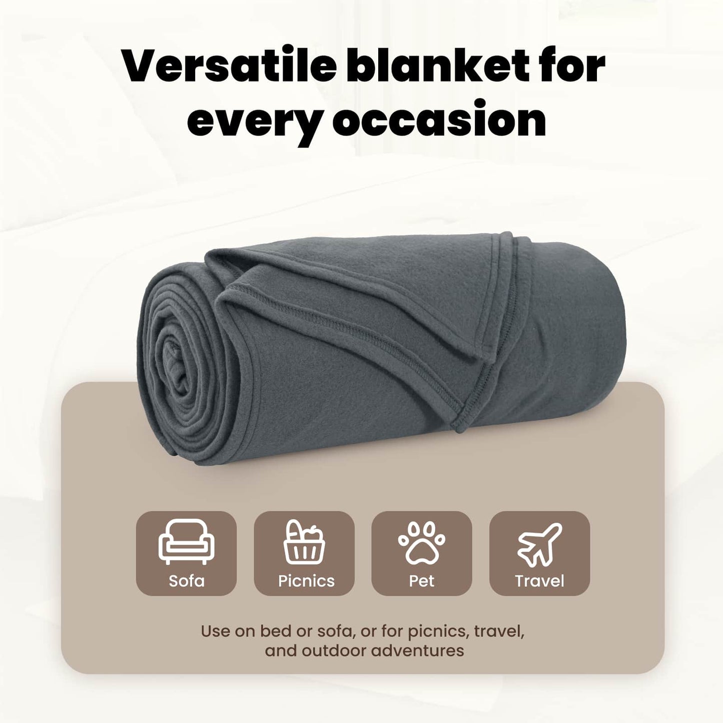 Mesti antklodės 24 pcs Tamsiai pilka 240 x 220 cm Flysas