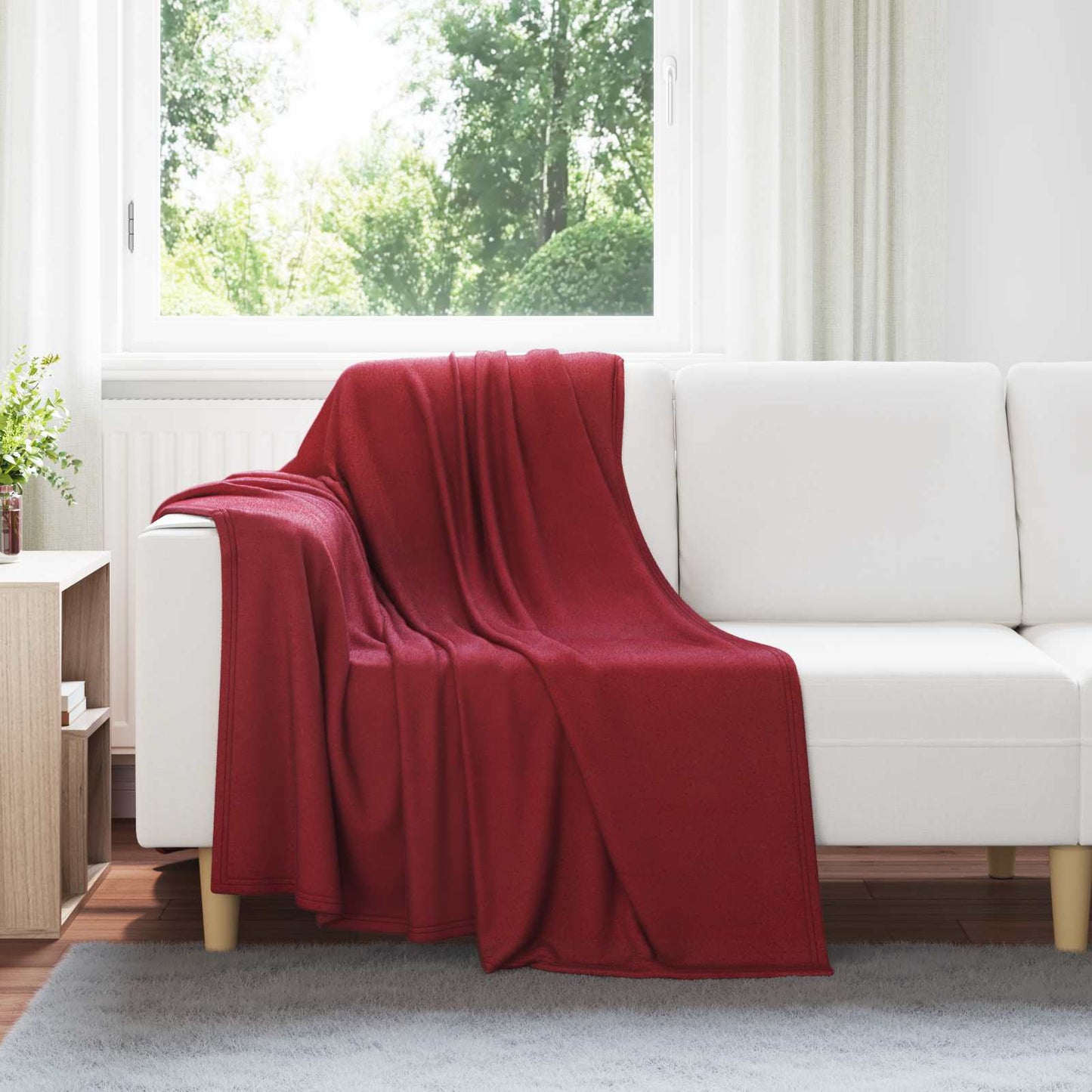 Mesti antklodės 24 pcs Bordo raudona 170 x 130 cm Flysas