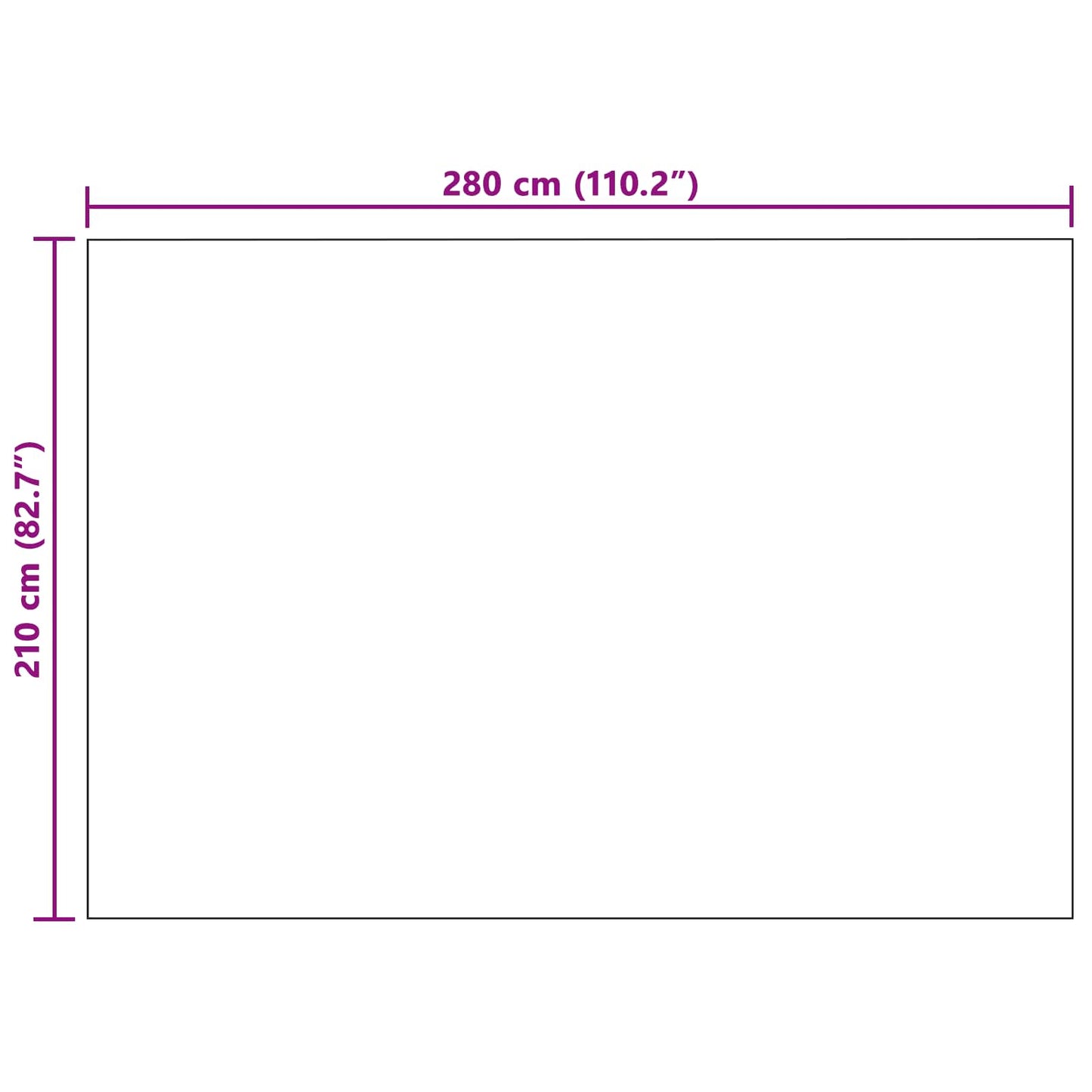 Apklotas Kreminė 280 x 210 cm Flysas