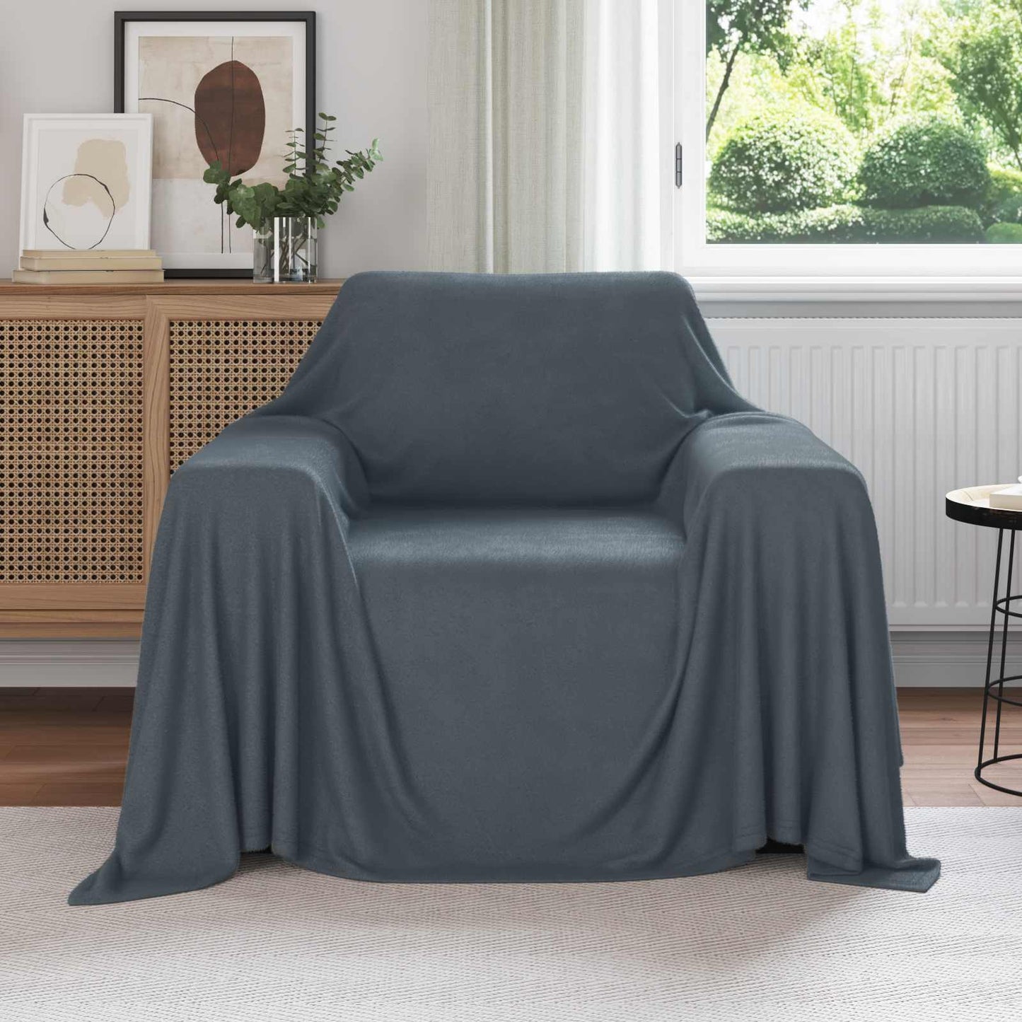 Apklotas Tamsiai pilka 210 x 140 cm Flysas
