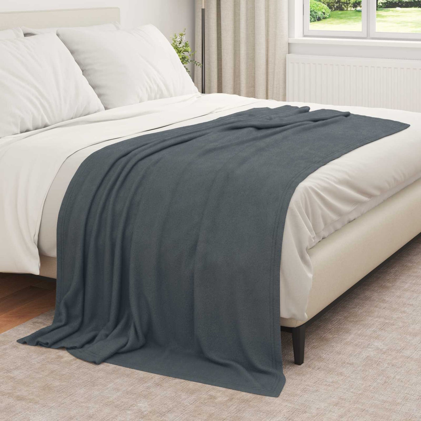 Apklotas Tamsiai pilka 210 x 140 cm Flysas
