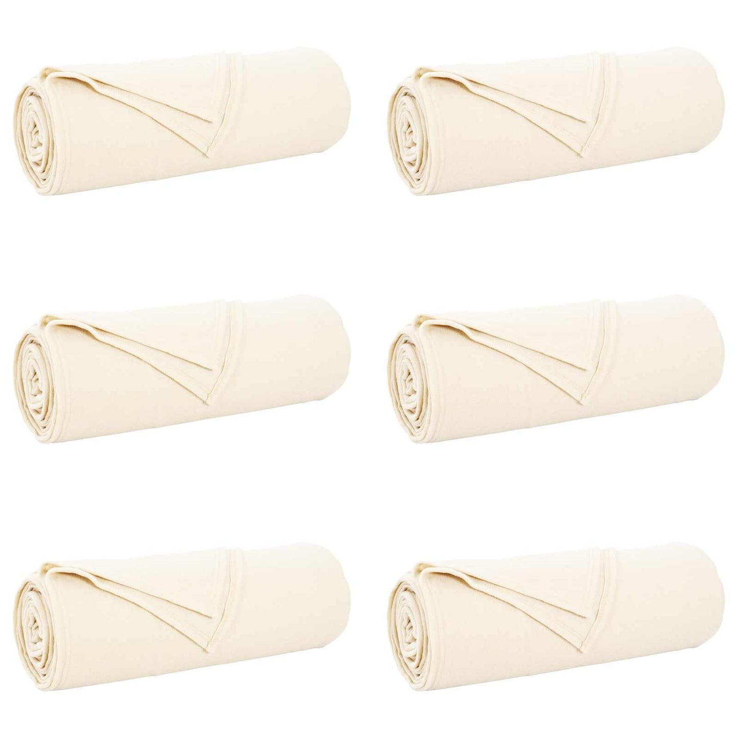 Mesti antklodės 6 pcs Kreminė 210 x 140 cm Flysas