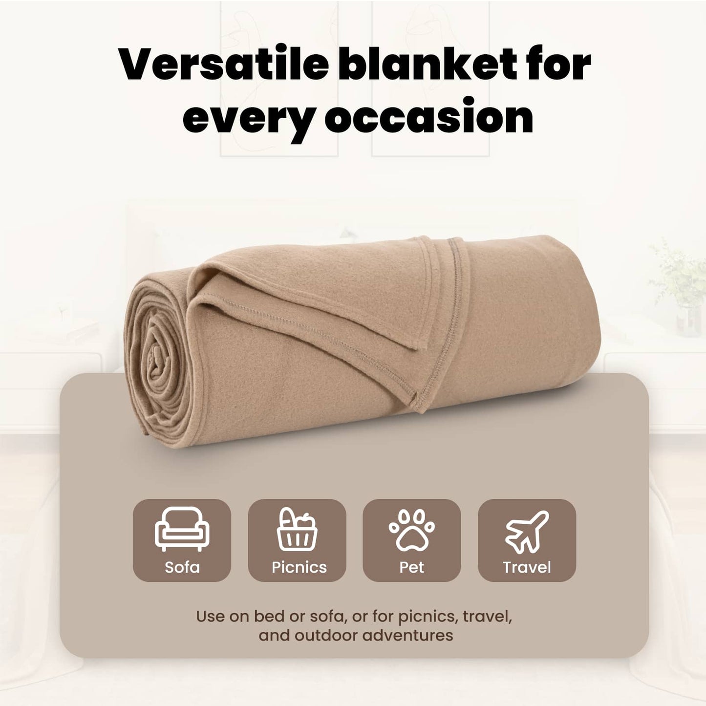 Mesti antklodės 6 pcs Kupranugario 350 x 270 cm Flysas