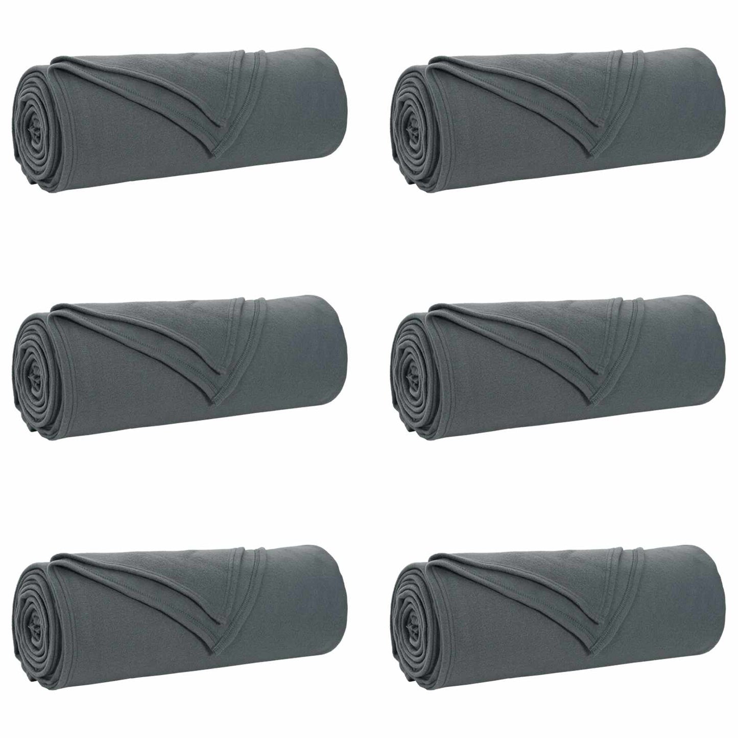 Mesti antklodės 6 pcs Tamsiai pilka 350 x 270 cm Flysas