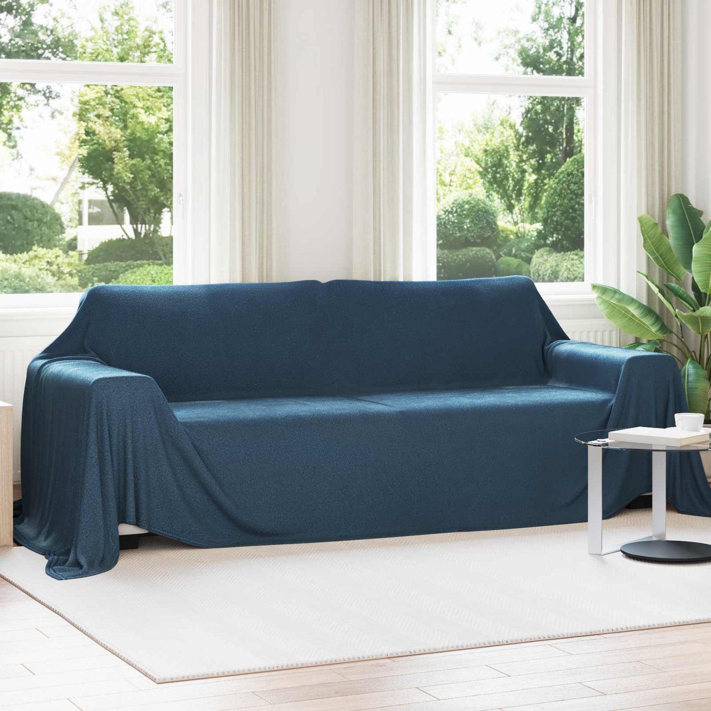 Mesti antklodės 6 pcs Jūrinė mėlyna 350 x 270 cm Flysas
