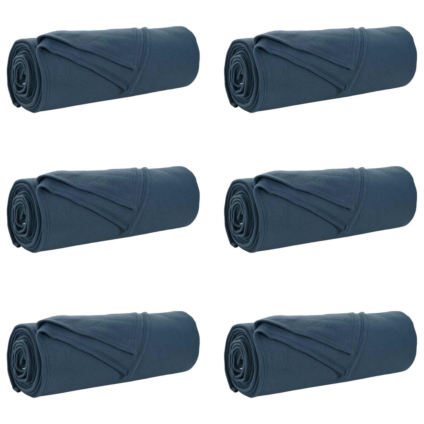 Mesti antklodės 6 pcs Jūrinė mėlyna 350 x 270 cm Flysas