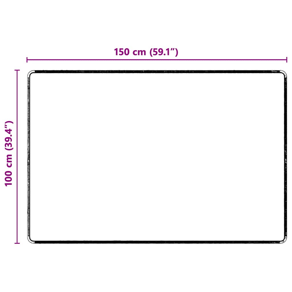 Kilimėlio bėgimo kilimas Pilka 100 x 150 cm