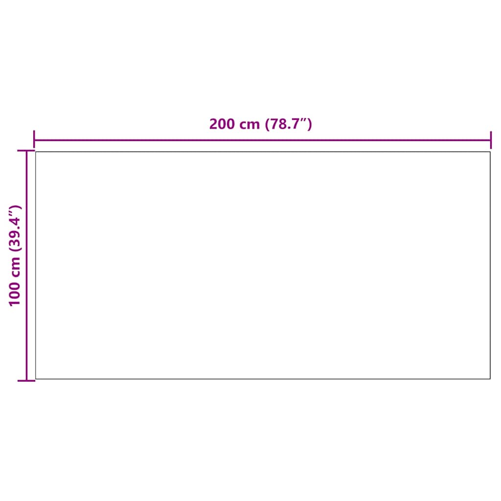 Kilimėlio bėgimo kilimas Šviesiai pilka 100 x 200 cm audinys