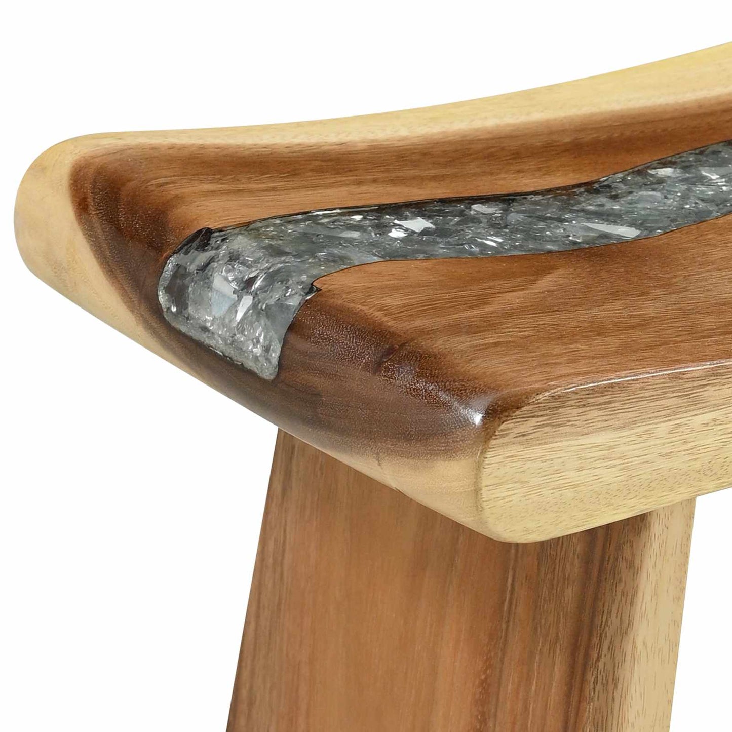 Vonios taburetė Natūrali 50 x 30 x 45 cm Natūralus medis