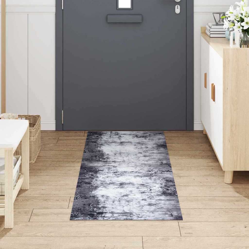 Virtuvės kilimas Pilka 180 x 60 cm Aksomas