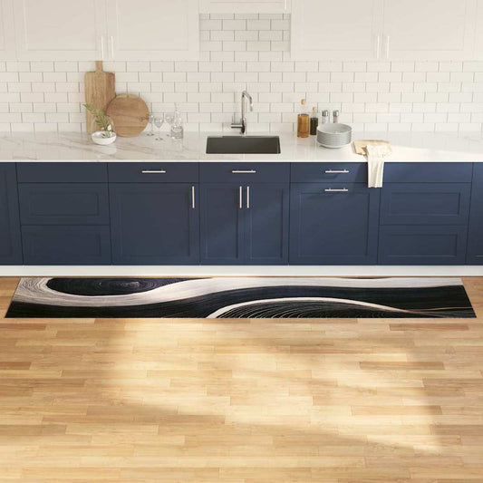 Virtuvės kilimas Juoda 300 x 60 cm Aksomas