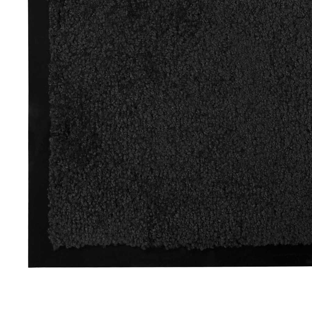 Durų kilimėlis Juoda 40 x 60 cm Teddy Audinys