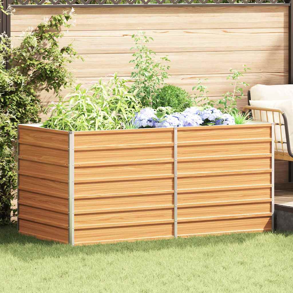 Paaukštinta sodo lova Šviesiai rudas 160 x 80 x 77 cm