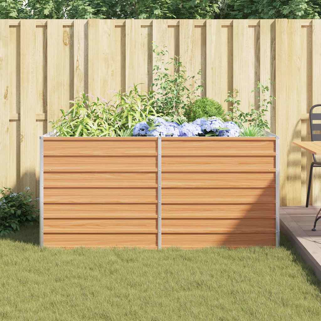 Paaukštinta sodo lova Šviesiai rudas 160 x 80 x 77 cm