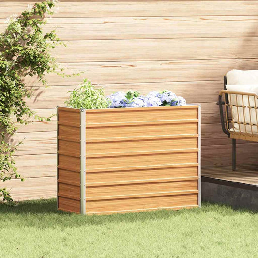 Paaukštinta sodo lova Šviesiai rudas 100 x 40 x 77 cm