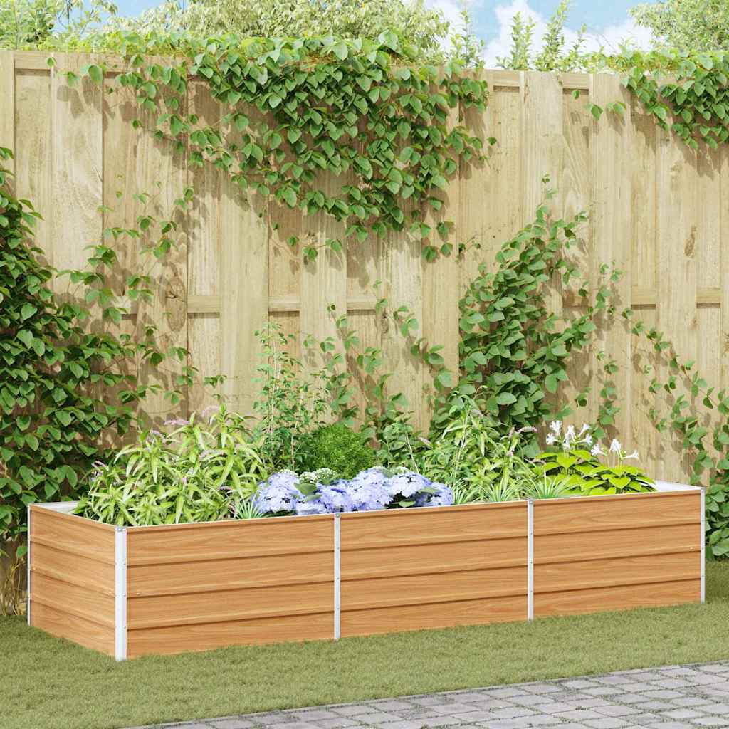 Paaukštinta sodo lova Šviesiai rudas 240 x 80 x 45 cm