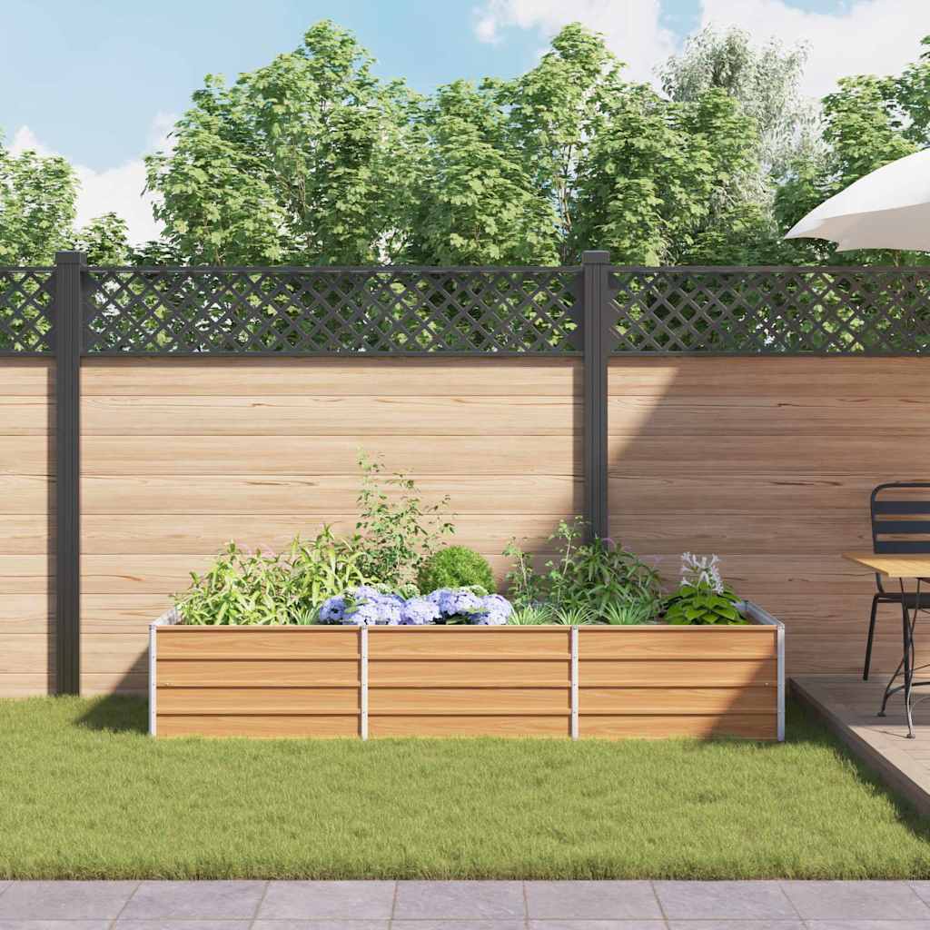 Paaukštinta sodo lova Šviesiai rudas 240 x 80 x 45 cm