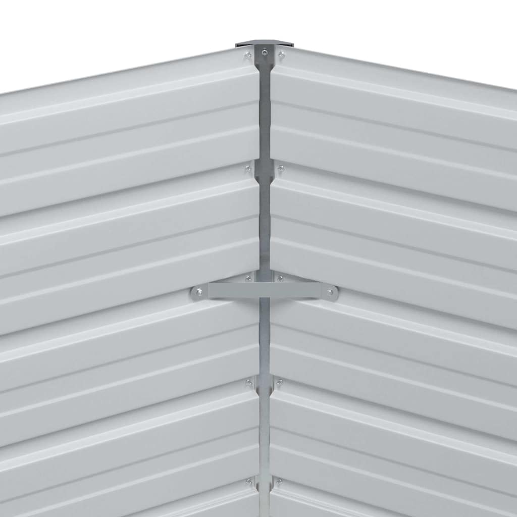 Pakelta sodo lova Šviesiai rudas 129 x 129 x 77 cm