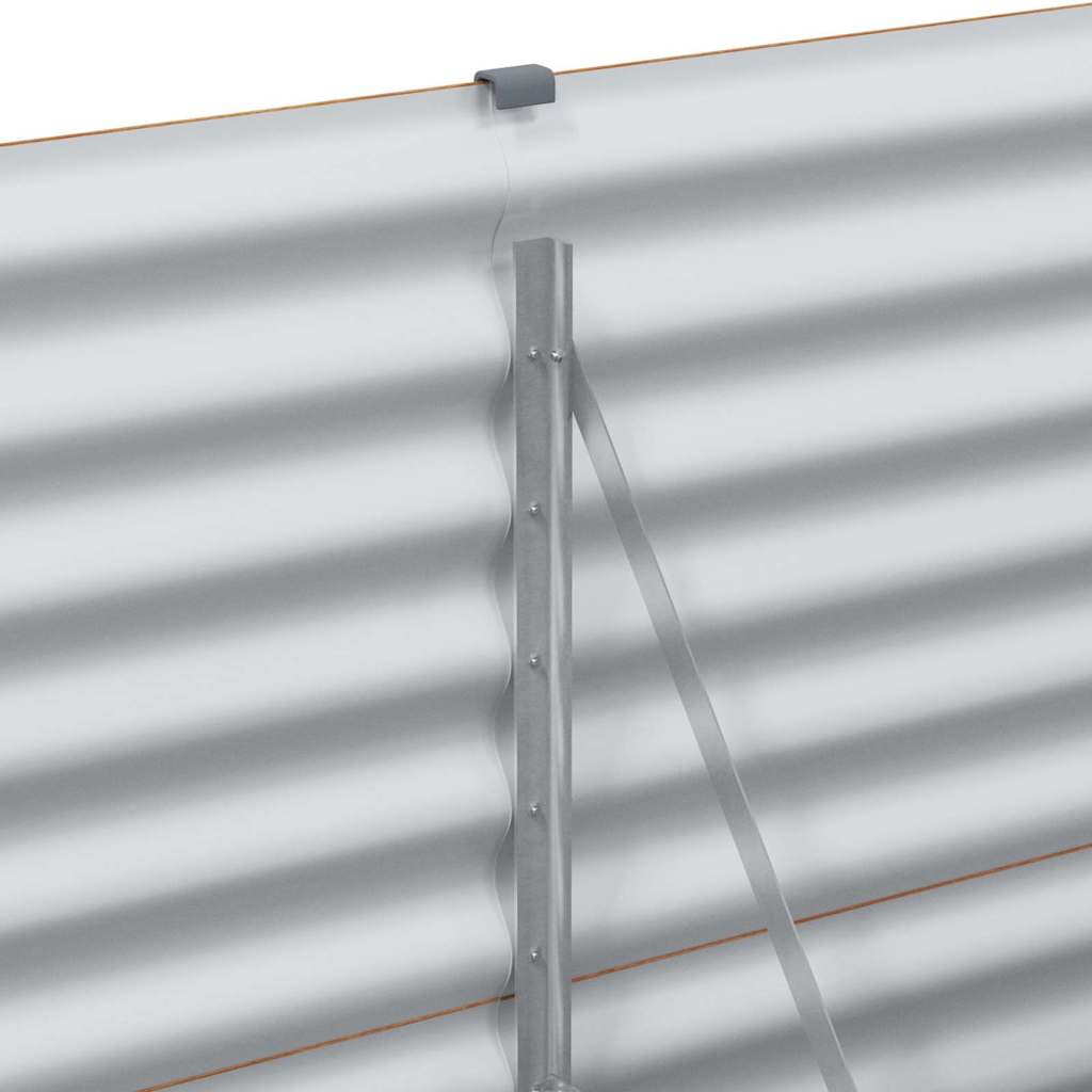 Paaukštinta sodo lova 195 x 50 x 68 cm Cinkuota plienas