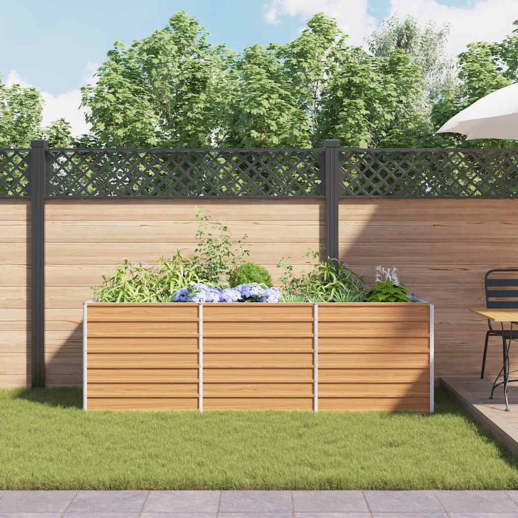 Paaukštinta sodo lova Šviesiai rudas 240 x 80 x 77 cm