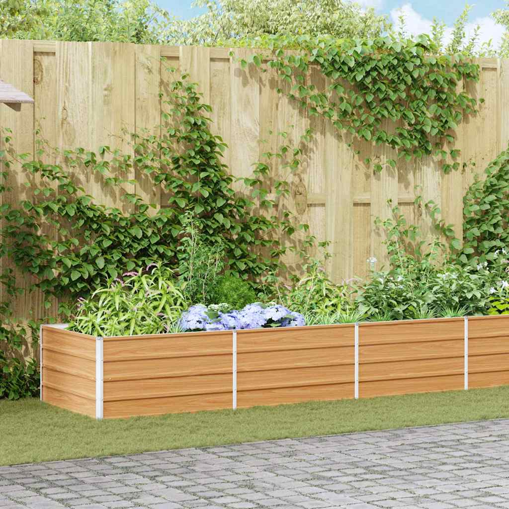 Paaukštinta sodo lova Šviesiai rudas 480 x 80 x 45 cm