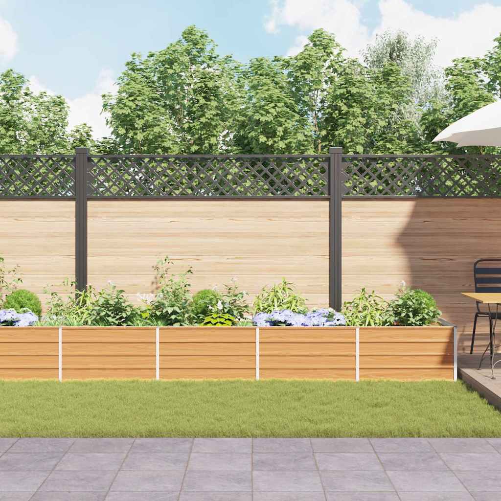 Paaukštinta sodo lova Šviesiai rudas 480 x 80 x 45 cm