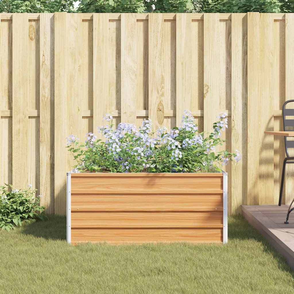 Paaukštinta sodo lova Šviesiai rudas 100 x 100 x 45 cm