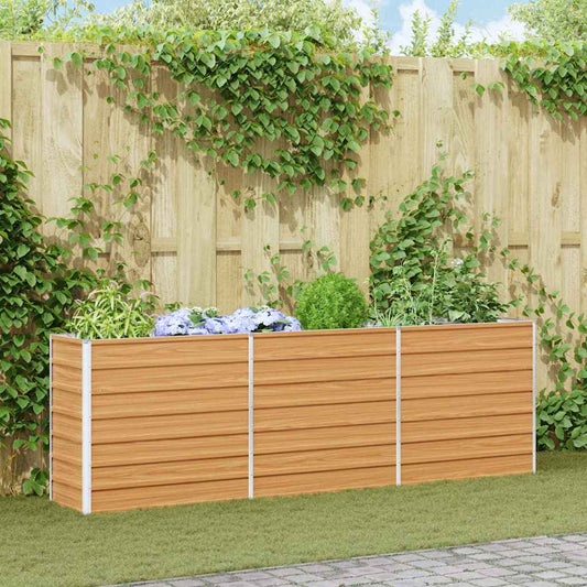 Paaukštinta sodo lova Šviesiai rudas 240 x 40 x 77 cm