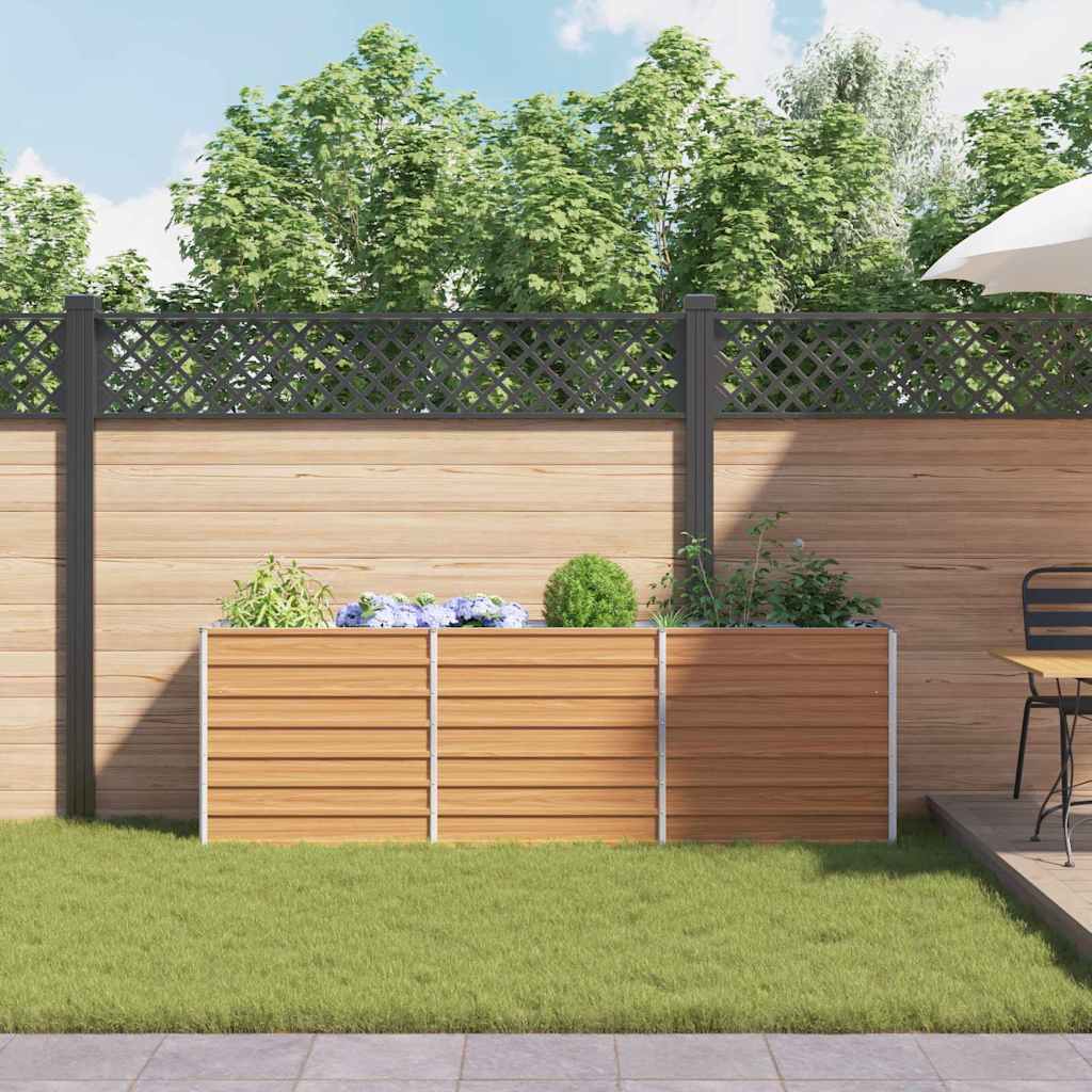 Paaukštinta sodo lova Šviesiai rudas 240 x 40 x 77 cm