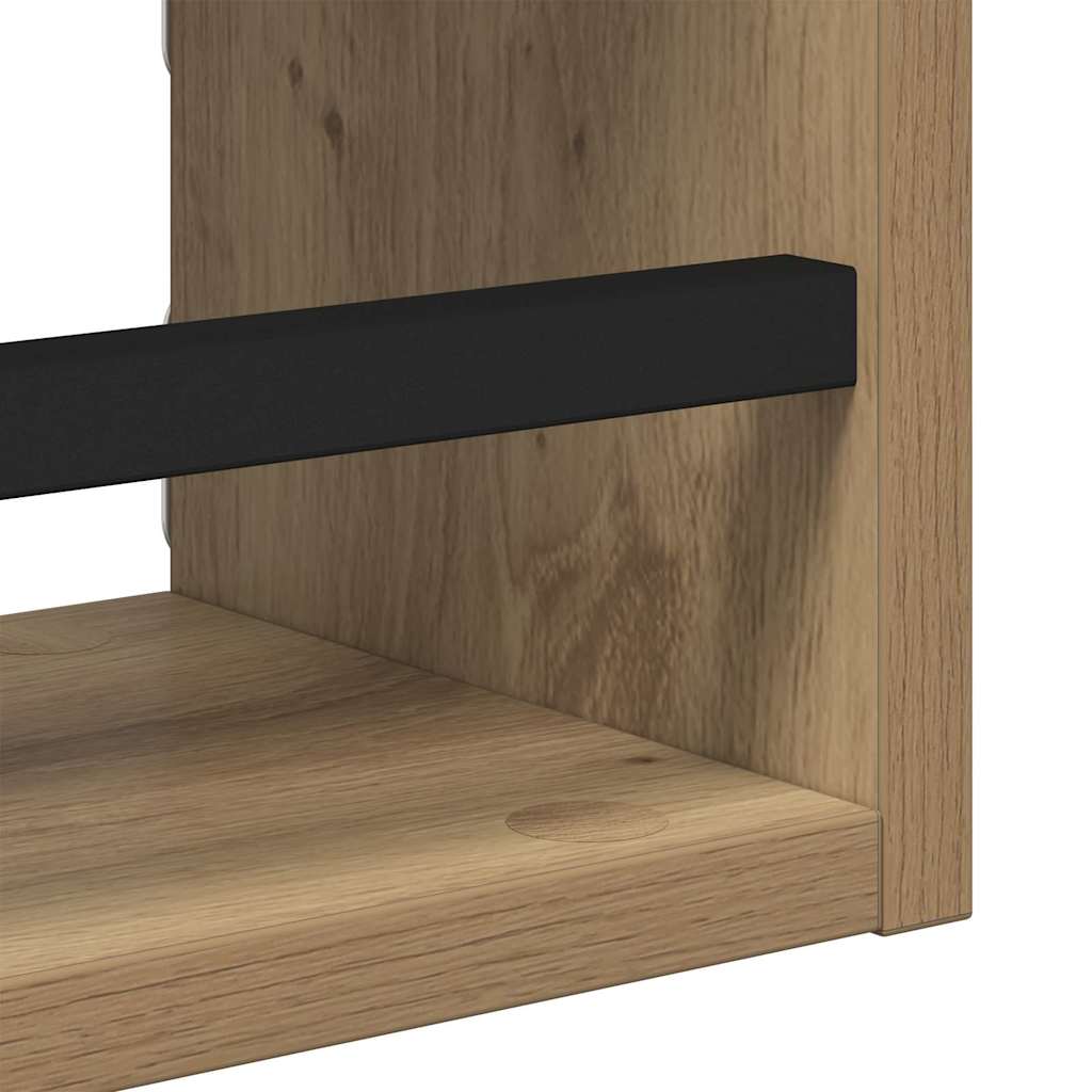 Sieninių lentynų komplektas 3 pcs Amatininkų ąžuolas 40x16x14cm