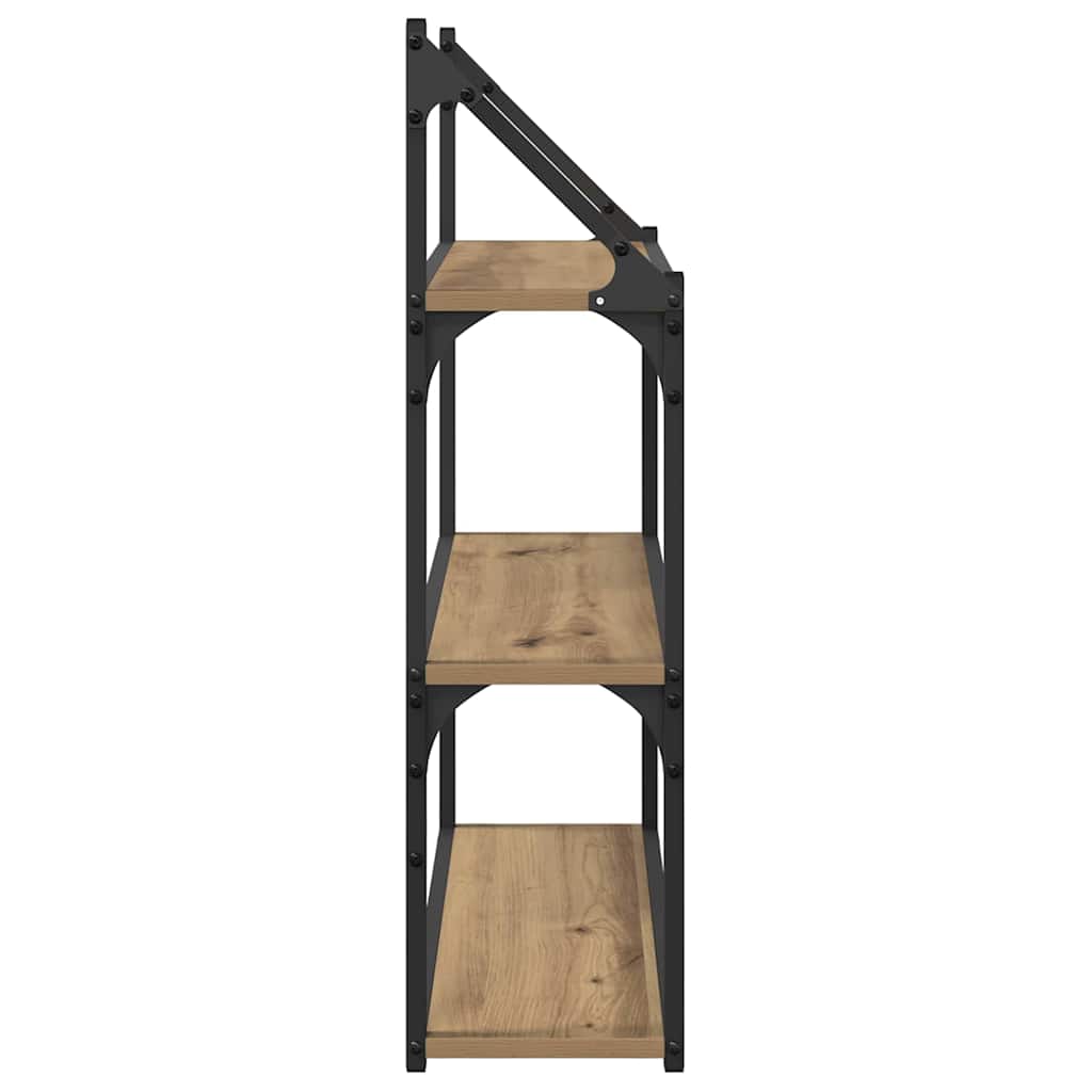 Sieninė lentyna su lentyna Amatininkų ąžuolas 60 x 21 x 78,5 cm