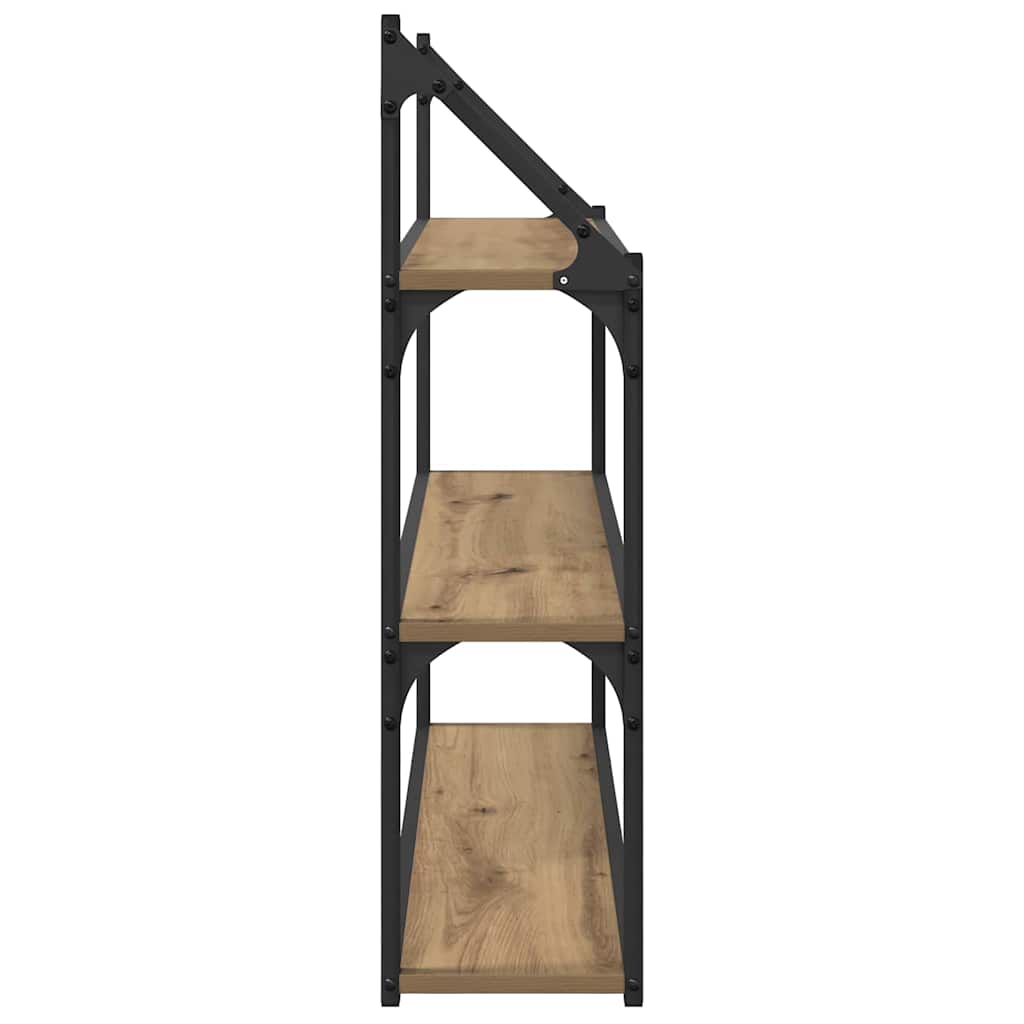 Sieninė lentyna su lentyna Amatininkų ąžuolas 80 x 21 x 78,5 cm