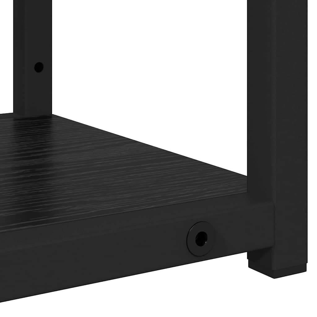 Sieninė lentyna su lentyna Juodas ąžuolas 80 x 21 x 78,5 cm