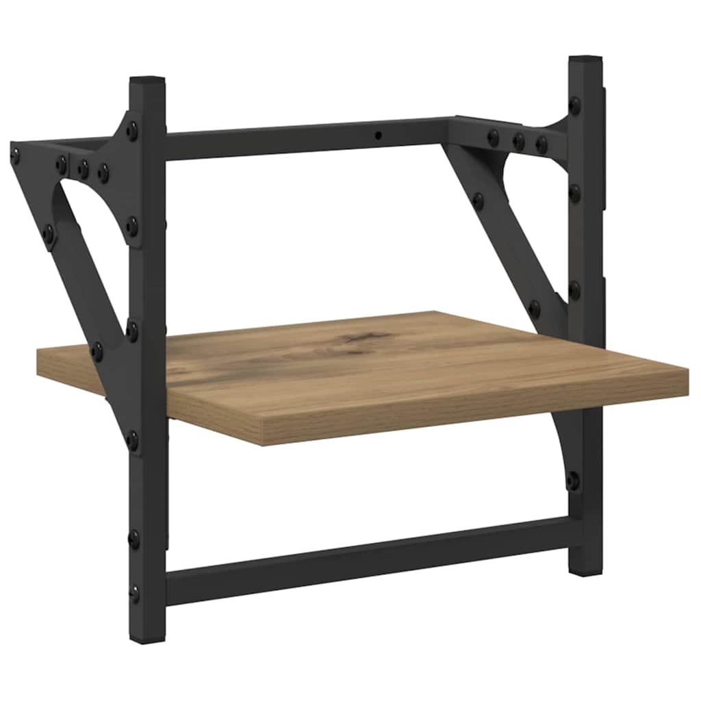 Sieninių lentynų komplektas su lentyna 6 pcs Amatininkų ąžuolas