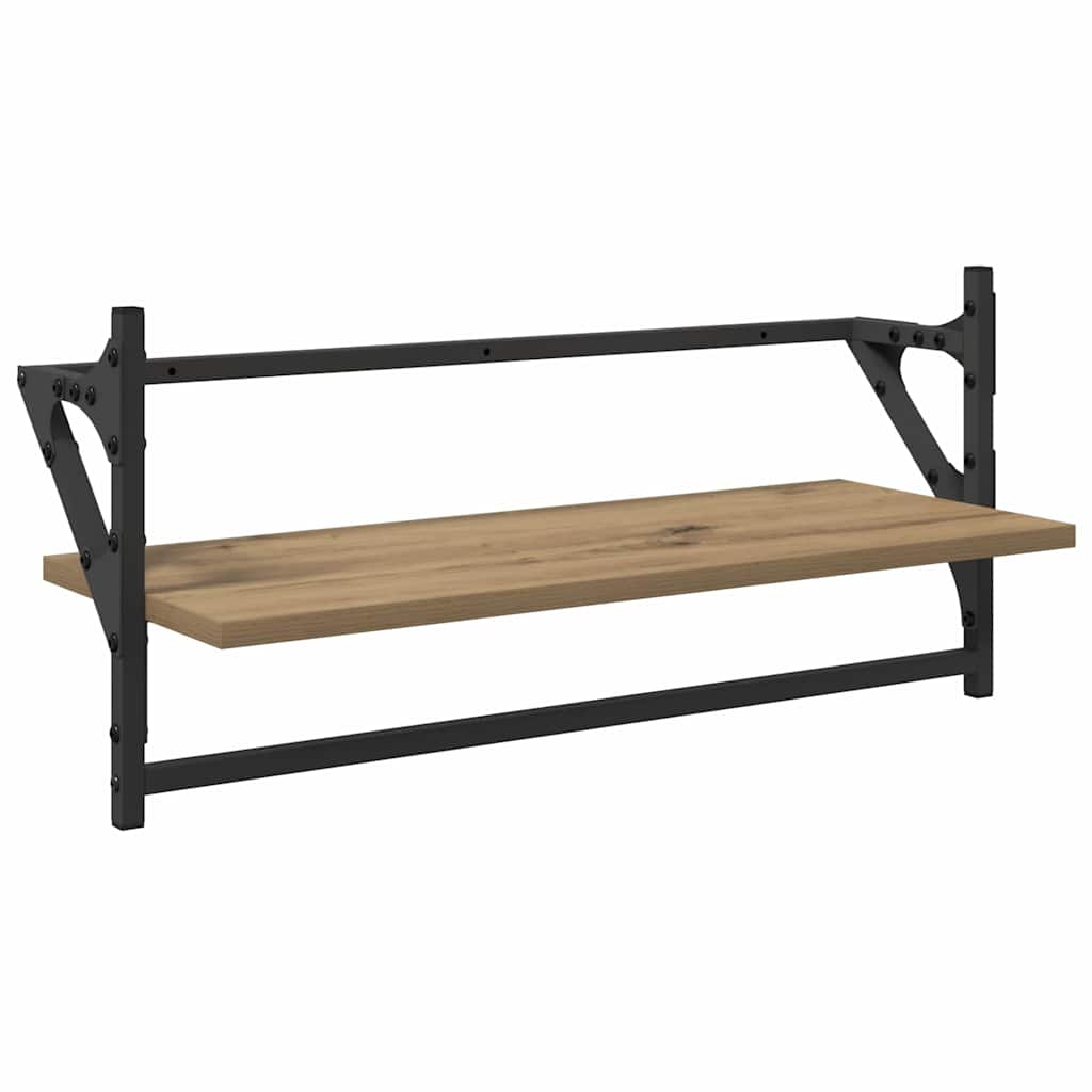 Sieninių lentynų komplektas su lentyna 6 pcs Amatininkų ąžuolas