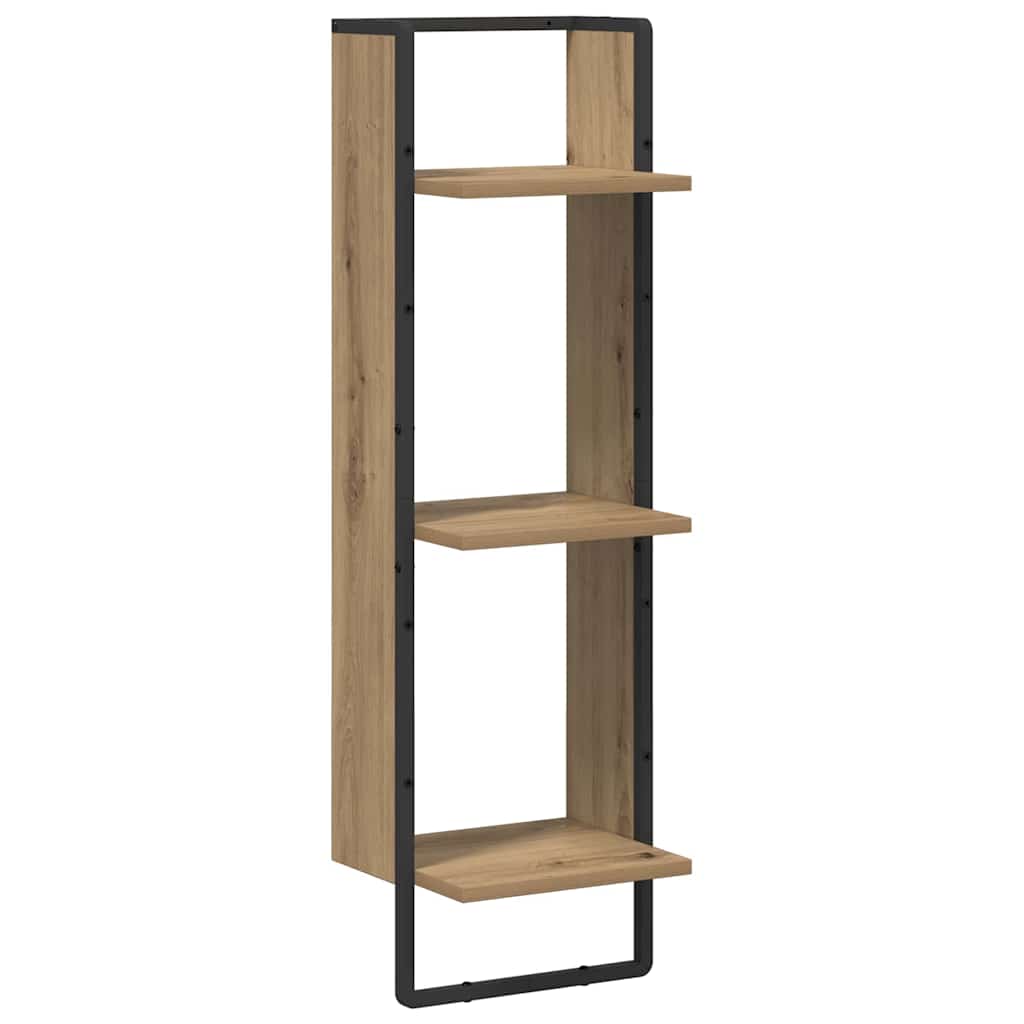 Sieninė lentyna su lentyna Amatininkų ąžuolas 30 x 25 x 100 cm