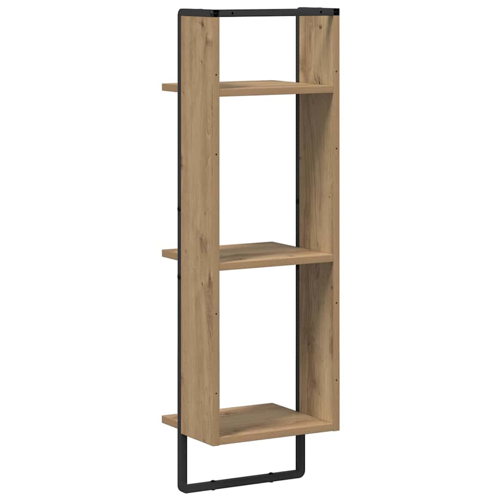 Sieninė lentyna su lentyna Amatininkų ąžuolas 30 x 25 x 100 cm