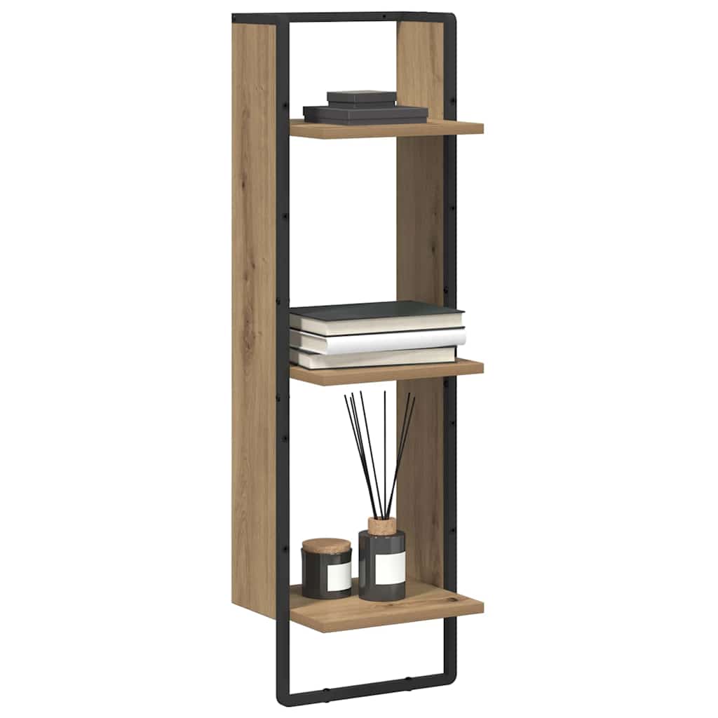 Sieninė lentyna su lentyna Amatininkų ąžuolas 30 x 25 x 100 cm