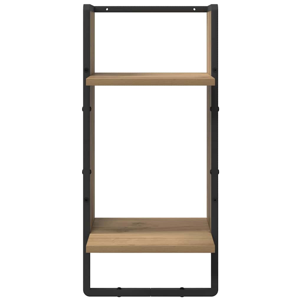 Sieninių lentynų komplektas su lentyna 4 pcs Amatininkų ąžuolas