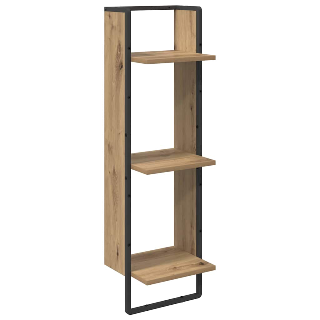 Sieninių lentynų komplektas su lentyna 6 pcs Amatininkų ąžuolas