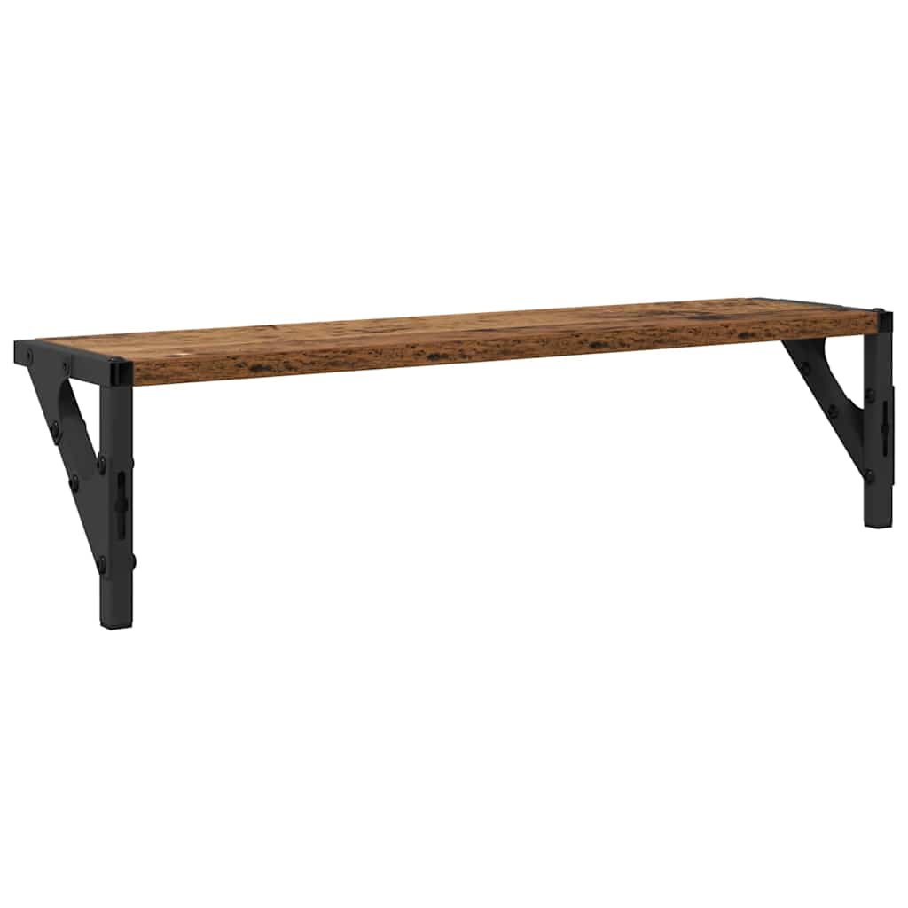 Sieninės lentynos 2 pcs Senovinis medis 60 x 15 x 15,5 cm