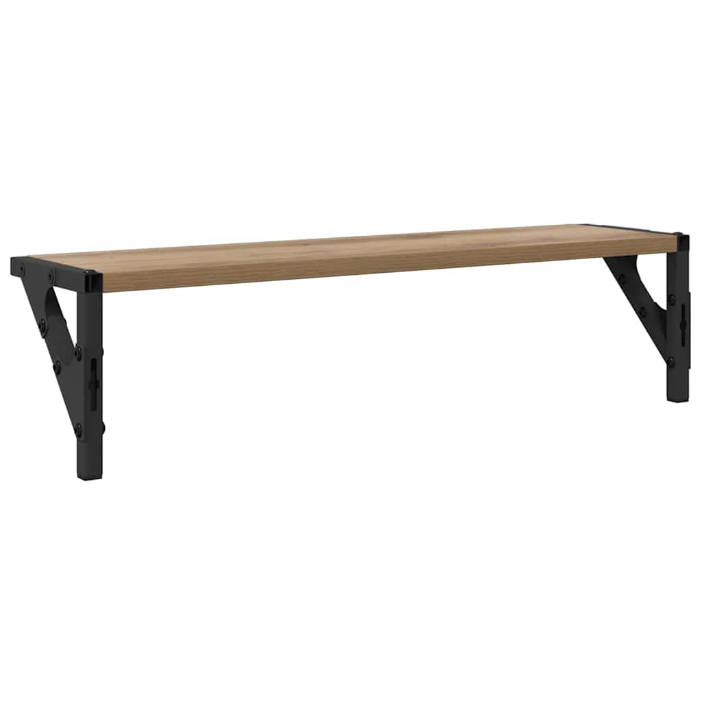 Sieninės lentynos 2 pcs Amatininkų ąžuolas 60 x 15 x 15,5 cm