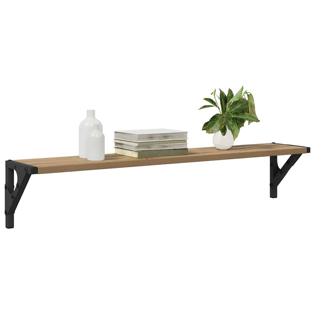 Sieninės lentynos 2 pcs Amatininkų ąžuolas 80 x 15 x 15,5 cm