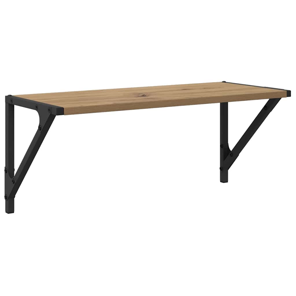 Sieninės lentynos 2 pcs Amatininkų ąžuolas 60 x 25 x 25,5 cm